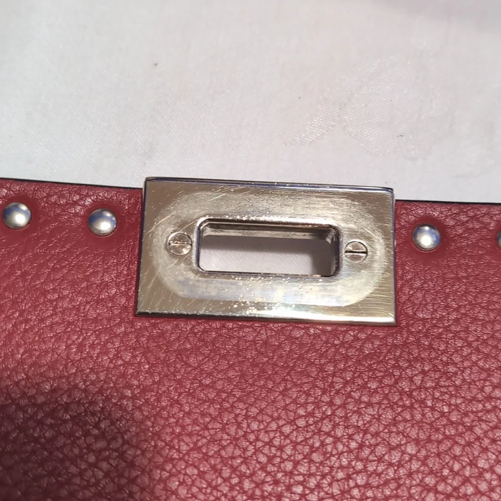 Valentino Garavani Sm. Rockstud Chain Flip Lock Flap Leather Bag - The SIGNATURE